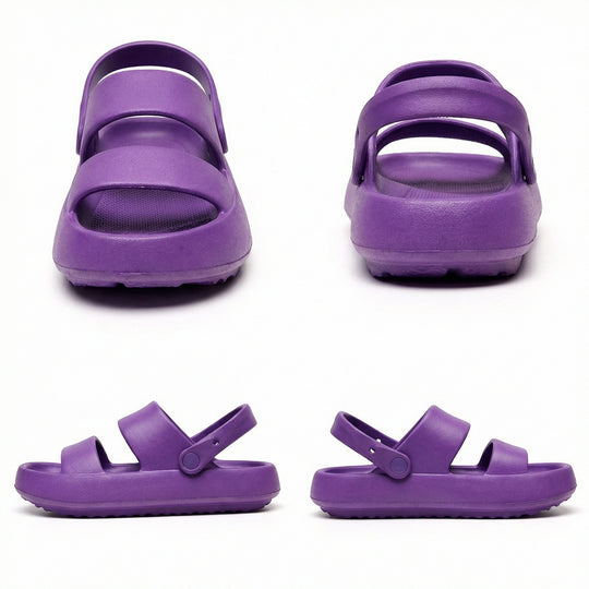R&B | Orthopädische Sandalen Comfort Plus Pantoletten mit Doppelriemen Gepolsterte, Lässige Slip-On-Sandalen