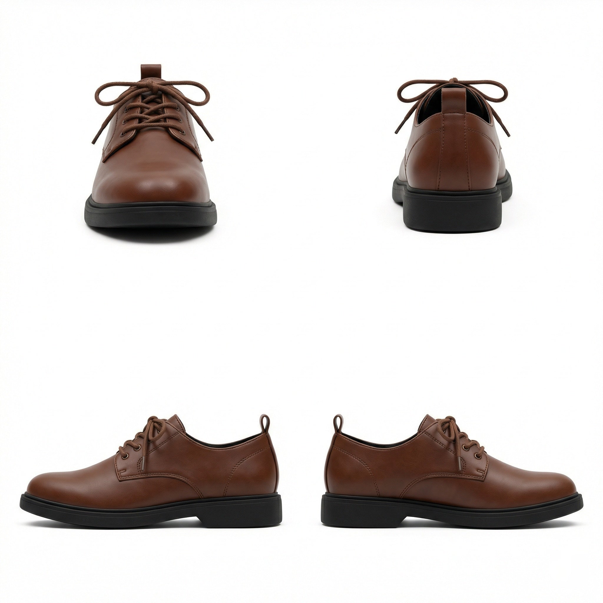 Herren Elegante Leder Schnürschuhe mit rutschfester Sohle R&B