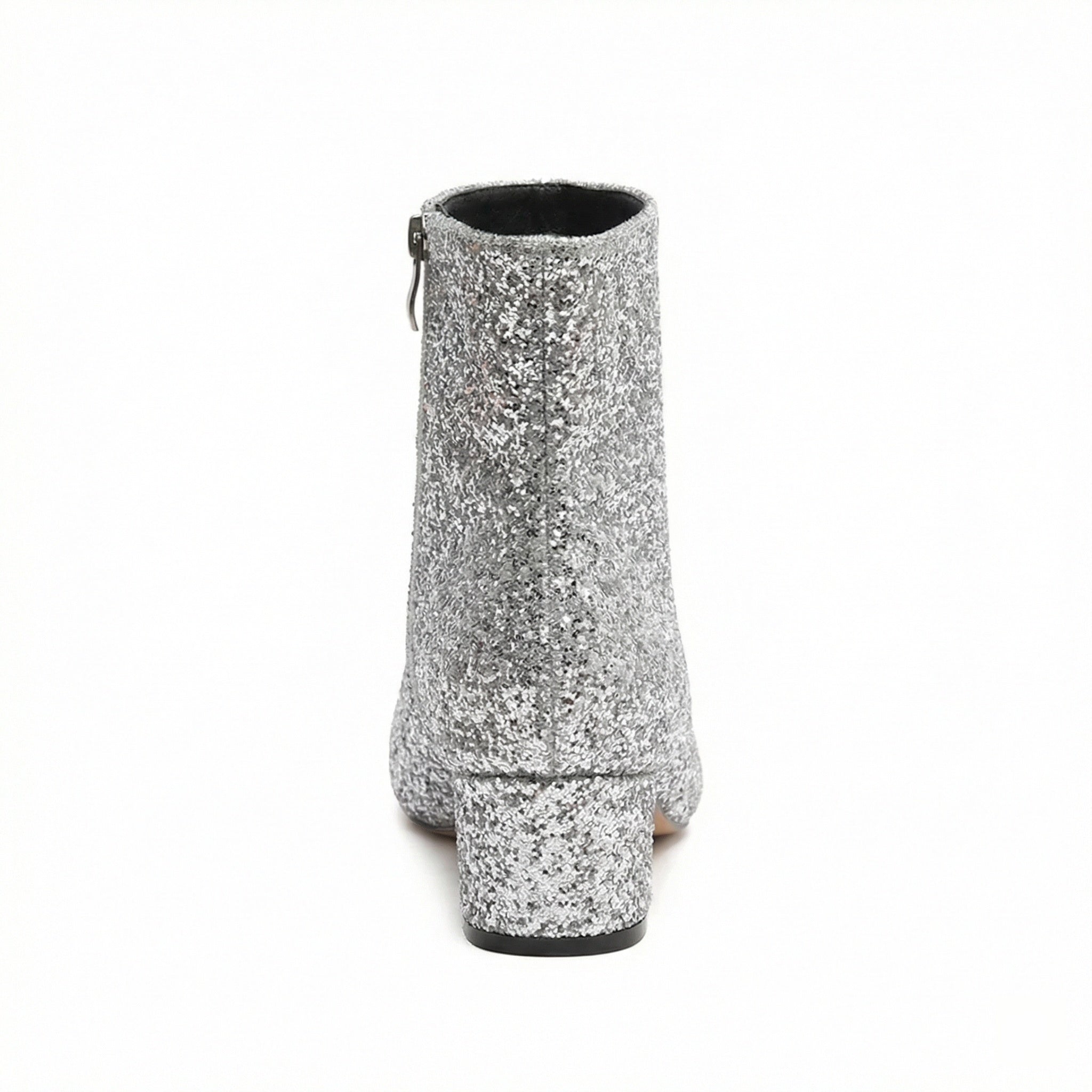 R&B | Glitzernde Ankle Boots Mit Blockabsatz