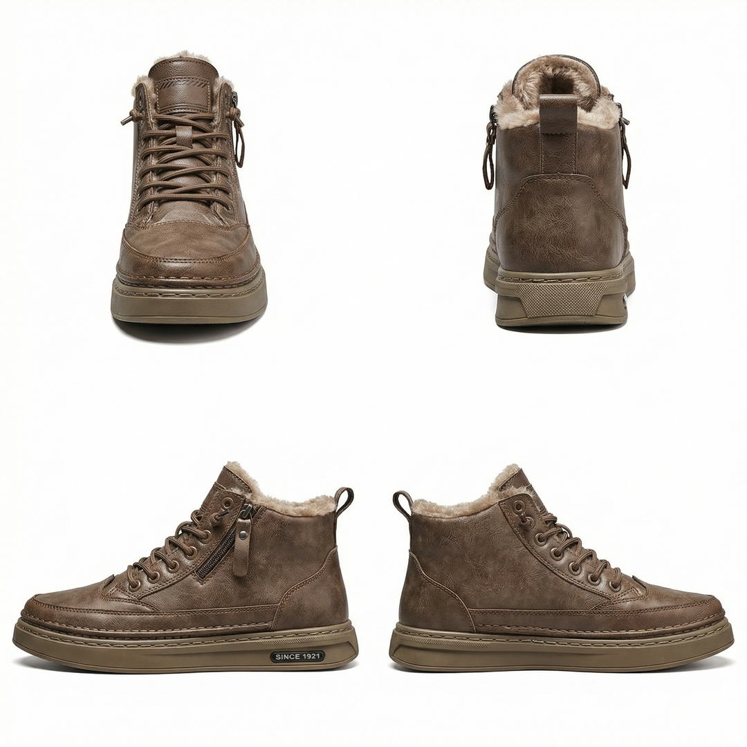 R&B | Herren Schneestiefel mit warmem Baumwollfutter und rutschfester Sohle
