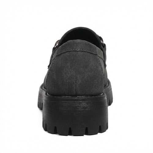 Damen Chunky Loafers mit Ketten-Applikation und robustem Profil R&B