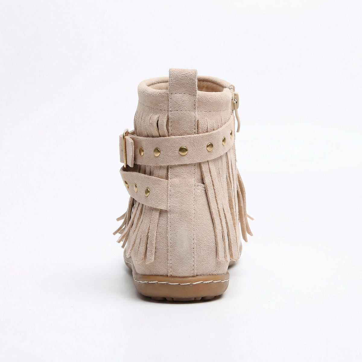 R&B Warme Vintage-Stiefel mit Fransen