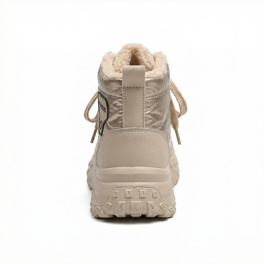 Damen gefütterte Winter-Sneaker mit hohem Kragen und rutschfester Sohle R&B