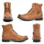 Motorradstiefel aus echtem Leder R&B