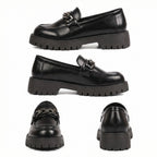 Damen Chunky Loafers mit Ketten-Applikation und robustem Profil R&B