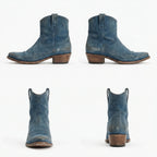 Kurze Cowboy-Stiefel | Western | Wildleder | Knöchel-Stiefel | Damenstiefel R&B