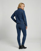 Damen Jeansjacke Damen kurz mit Taschen