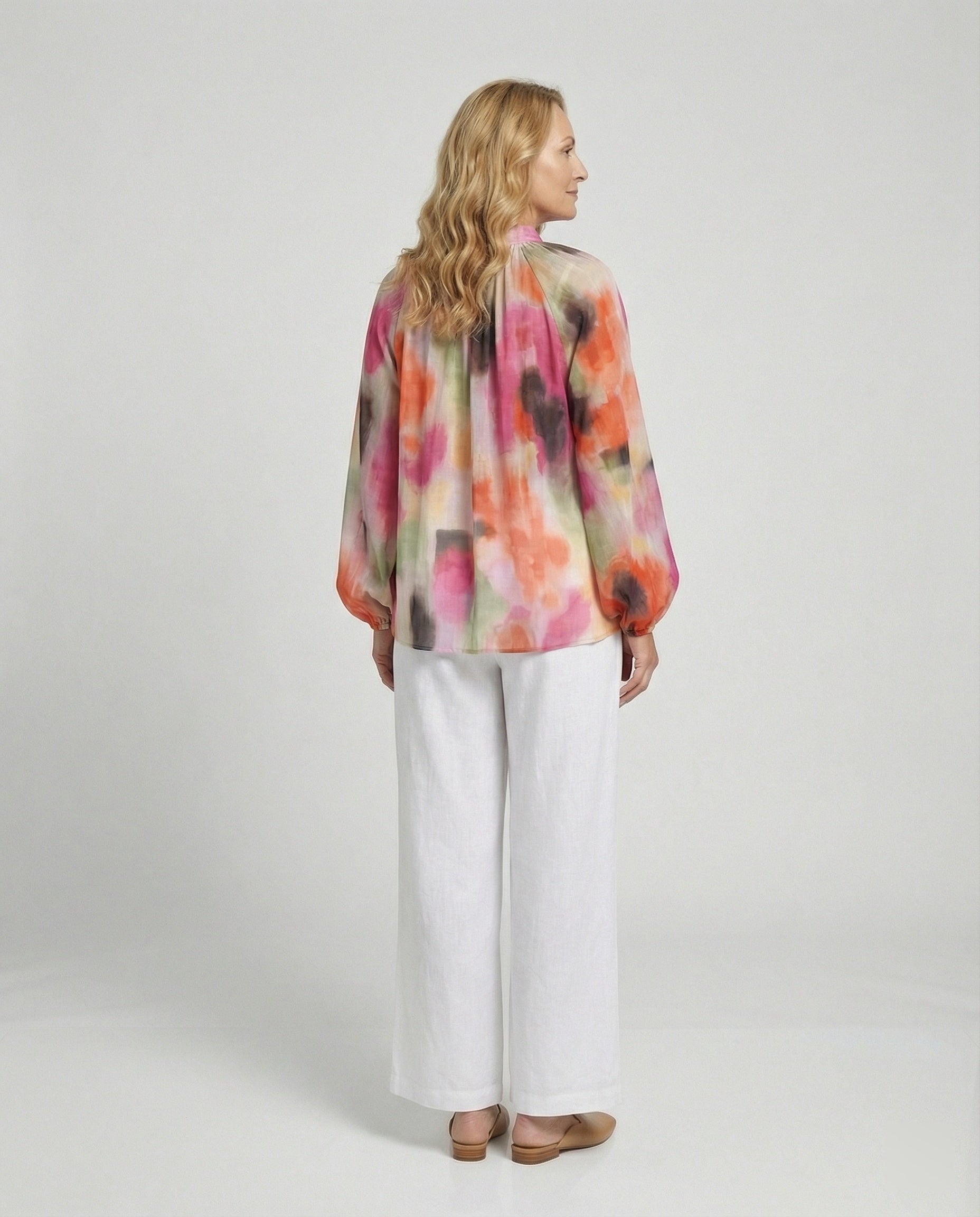 Damen Chiffon Blusentop Elegant