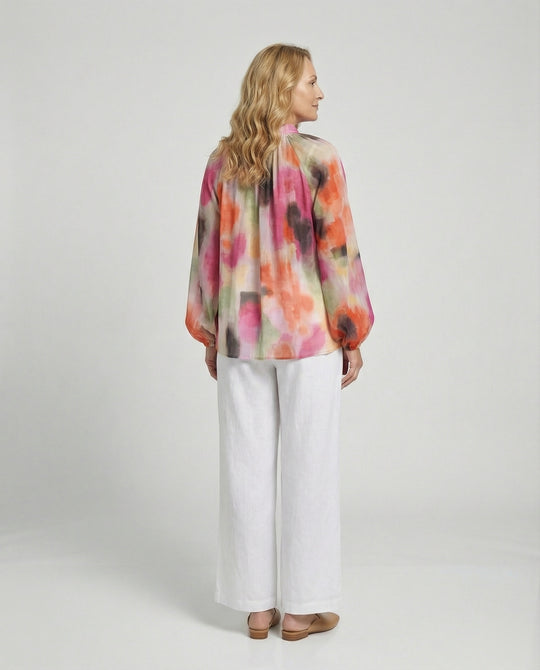 Damen Chiffon Blusentop Elegant