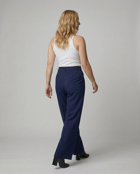 Damen Hochtaillierte Weite Hose