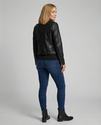 Freizeitkleidung Damen Bikerjacke Kunstleder