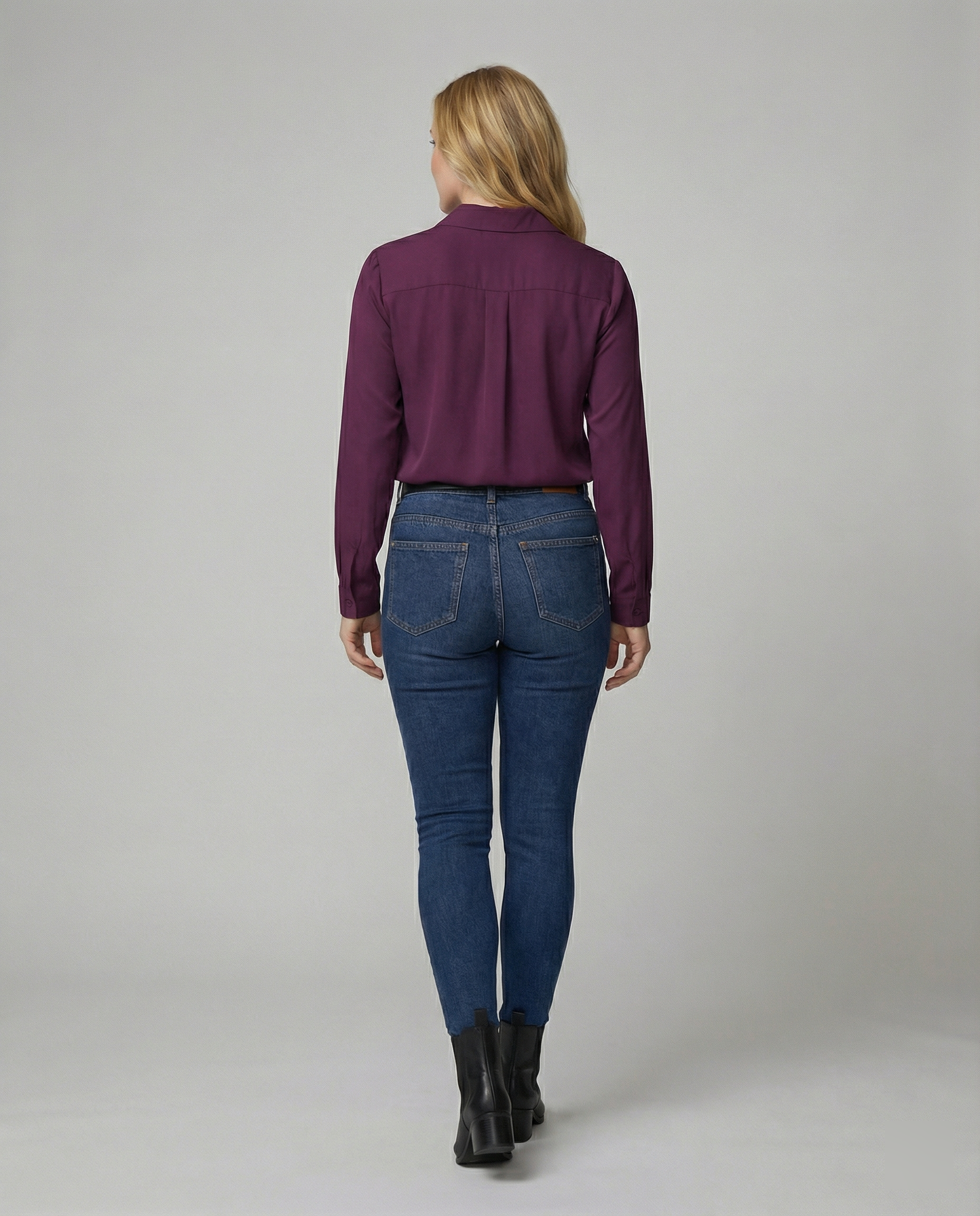 Damen Hemdbluse elegant mit luxuriösem Glanz