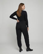 Damen luftige Freizeithose mit elastischem Bund und seitlichen Taschen R&B
