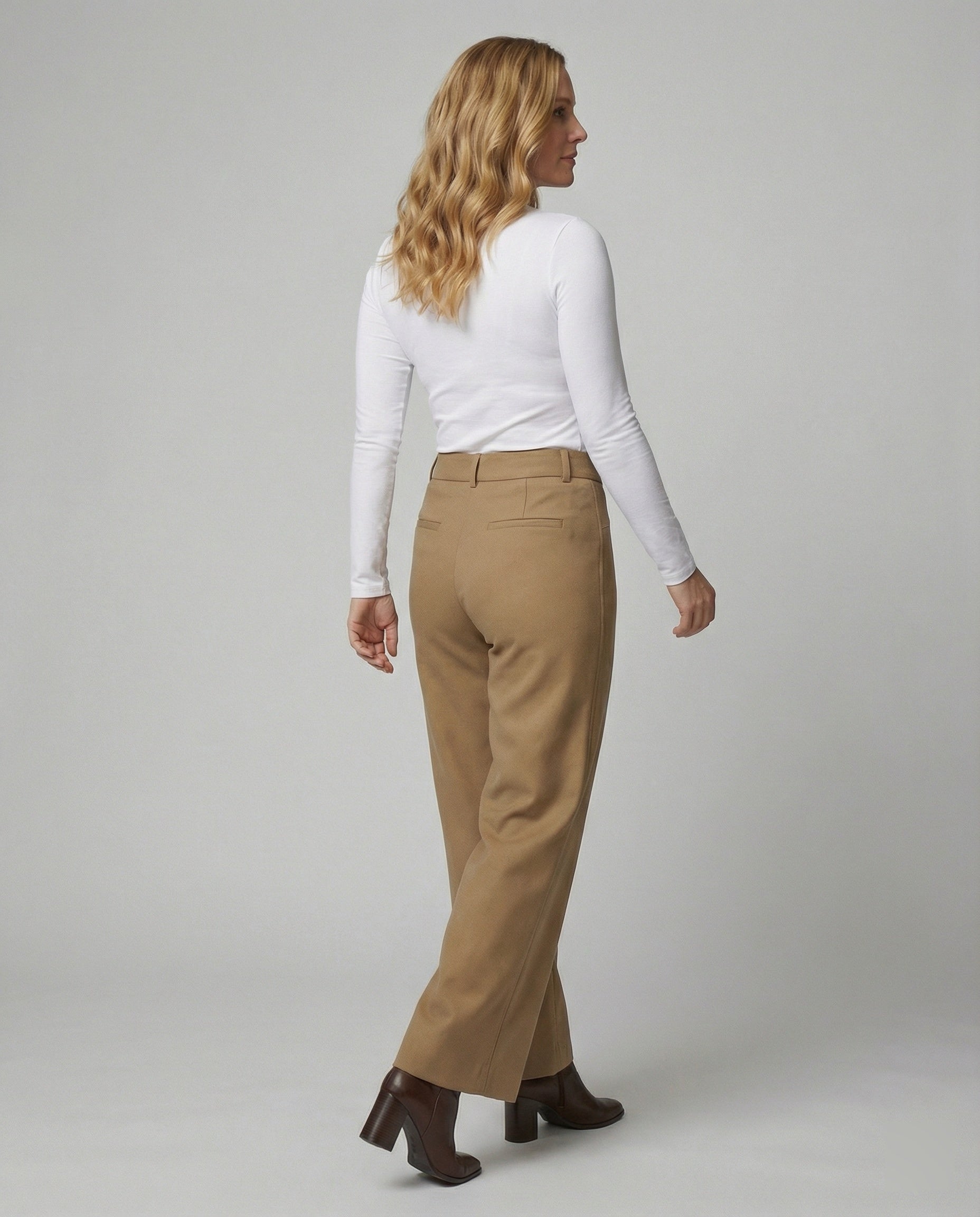 Damen Cropped Jeans weit geschnitten