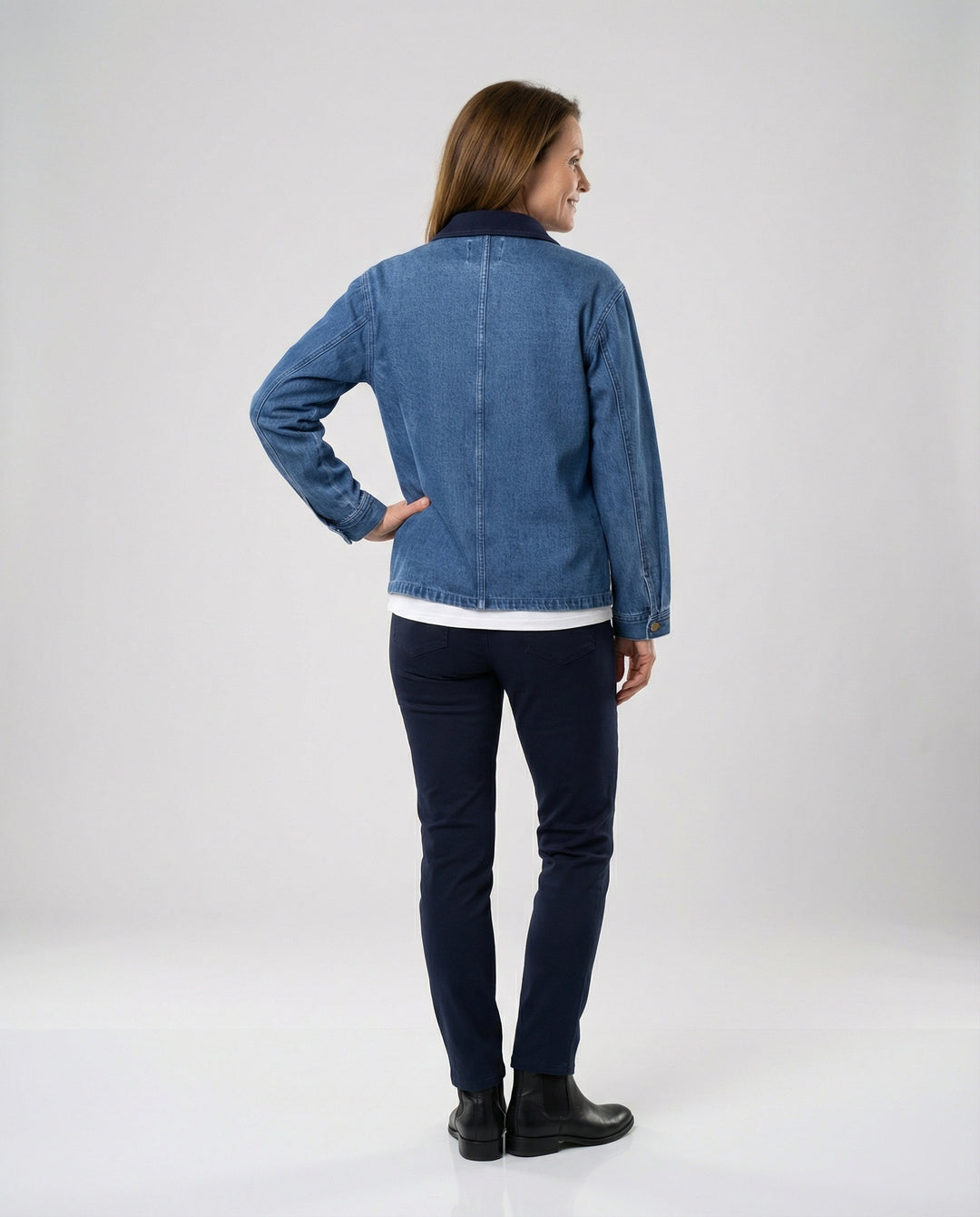 Damen Denimjacke mit klassischen Brusttaschen