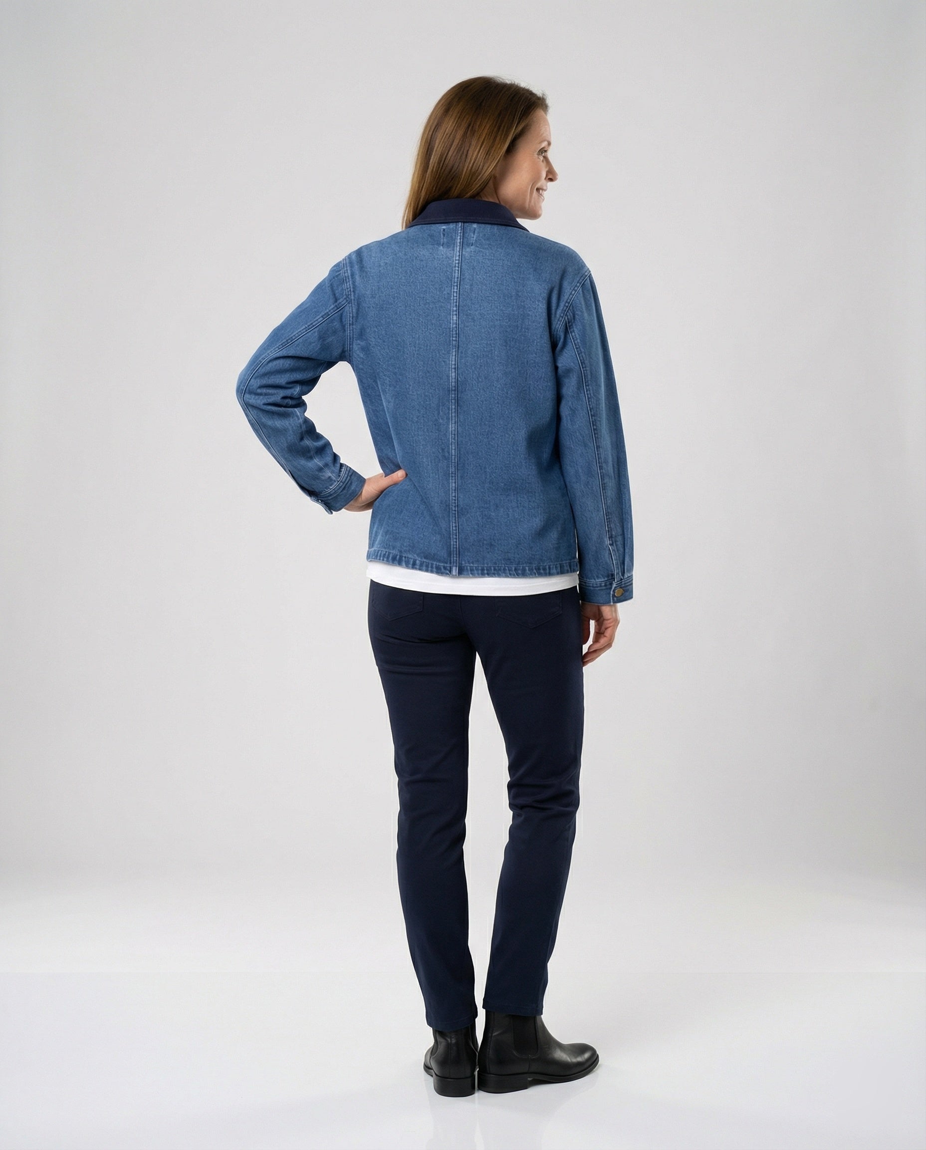Damen Denimjacke mit klassischen Brusttaschen