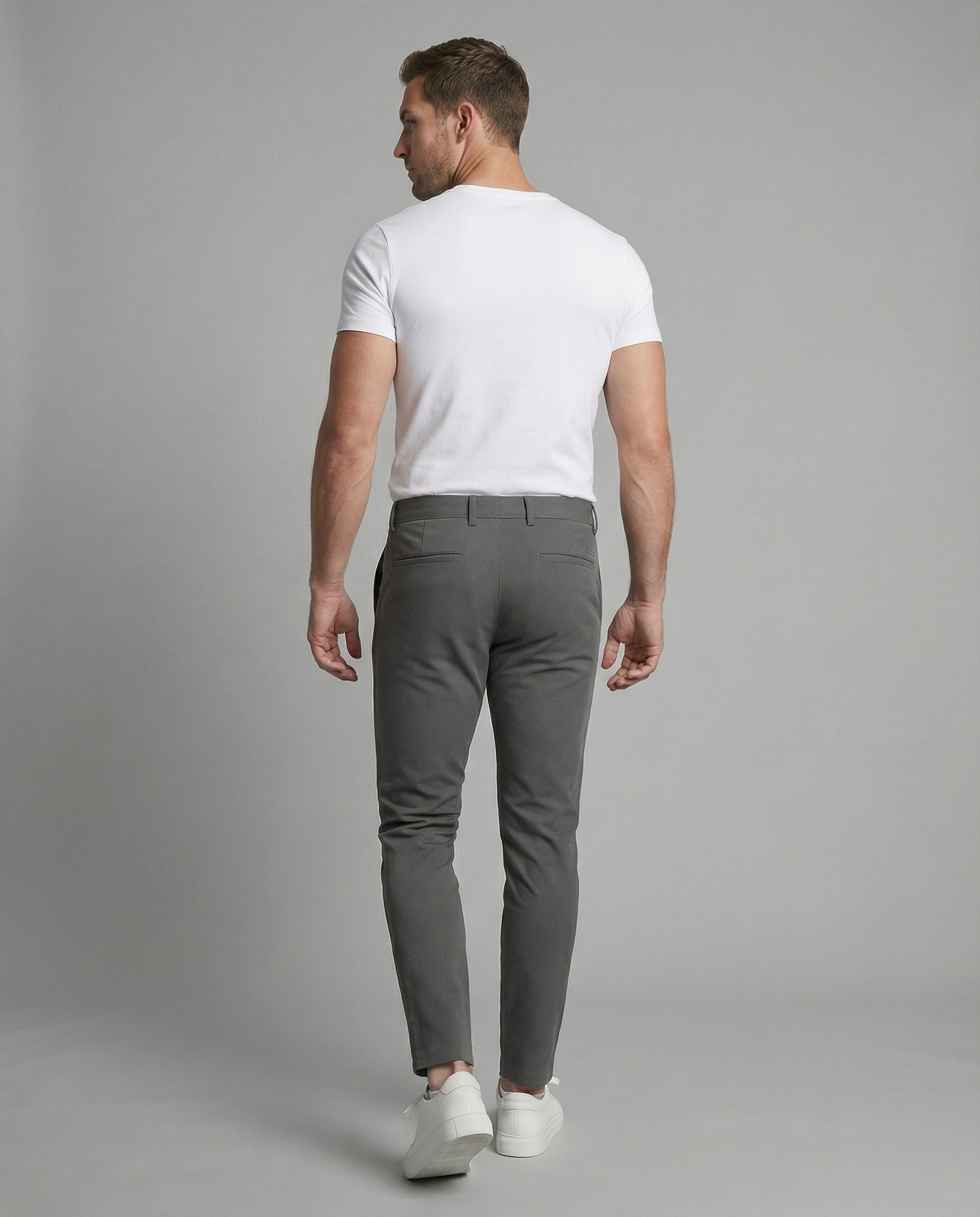 Herren Chinohose Slim Fit elastisch