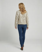 R&B | Cardigan mit 3d Spitzen Knopfverschluss Romantisch und Lässig