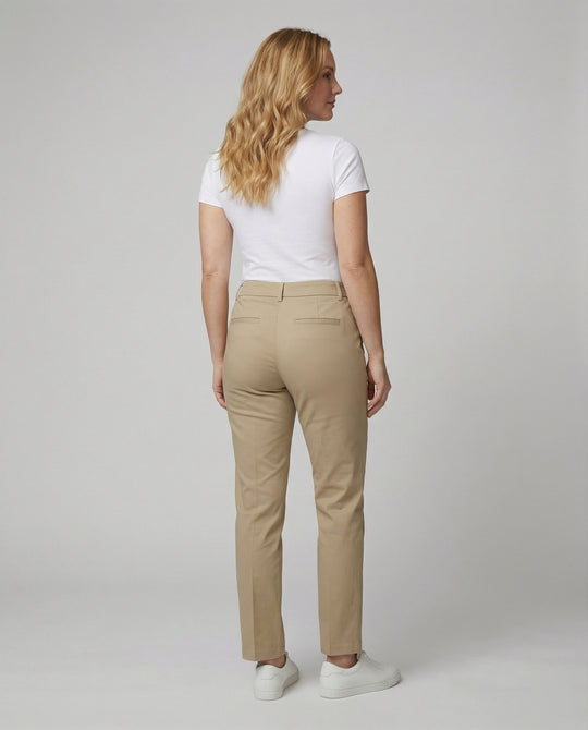 Damen Chino Stoffhose hochwertig verarbeitet