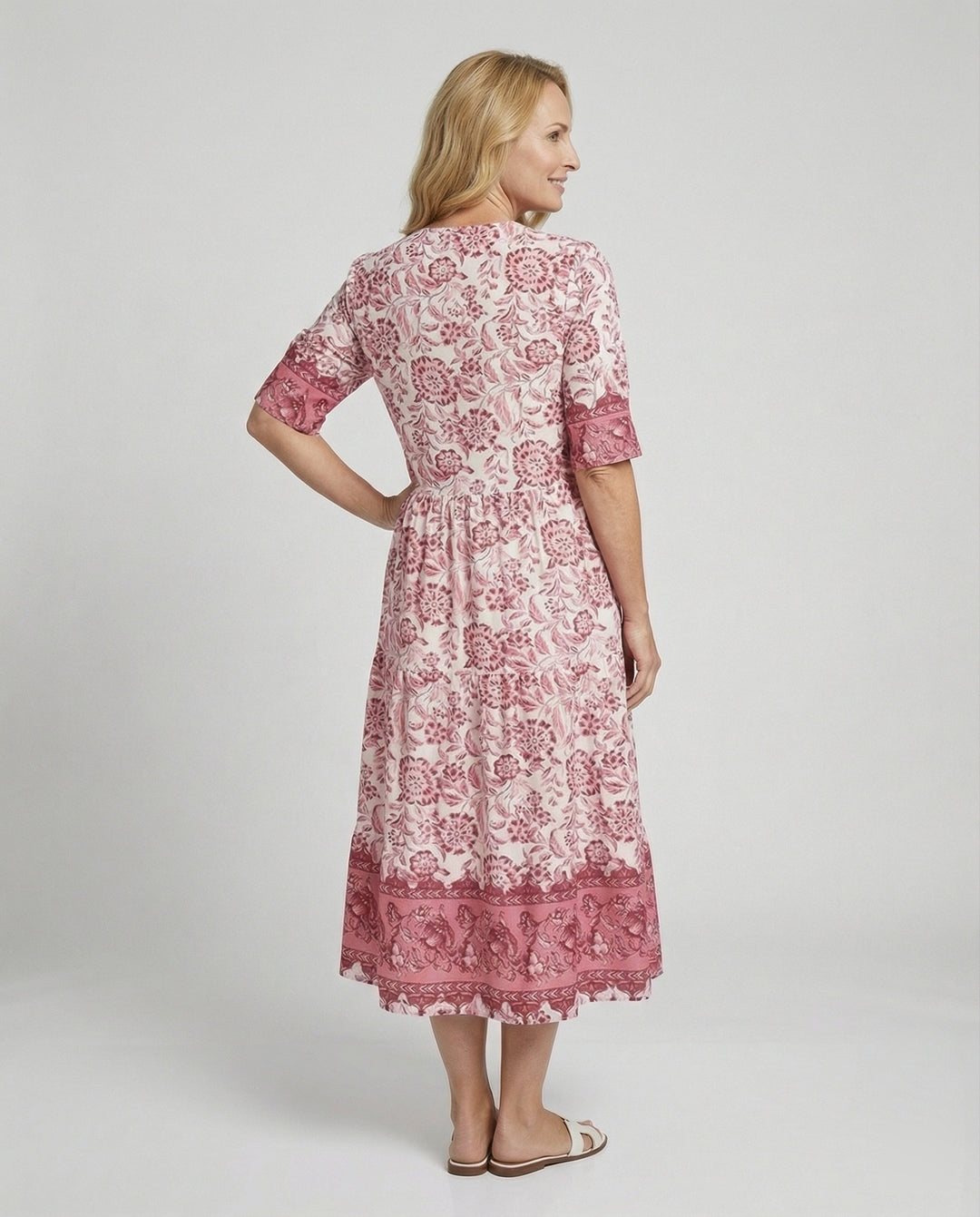 Damen Maxikleid mit Blumenmuster