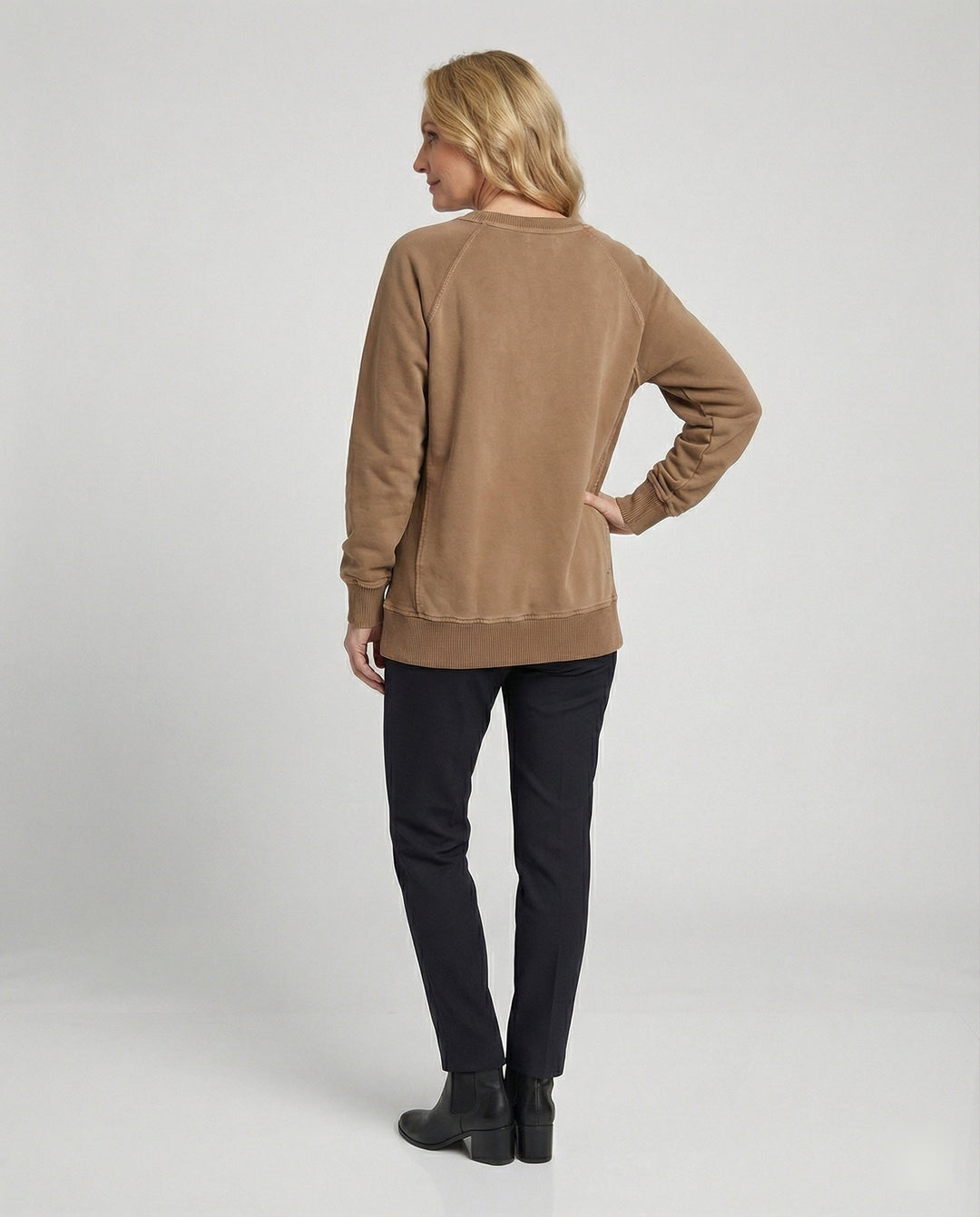 Freizeit Sweatshirt mit V-Ausschnitt