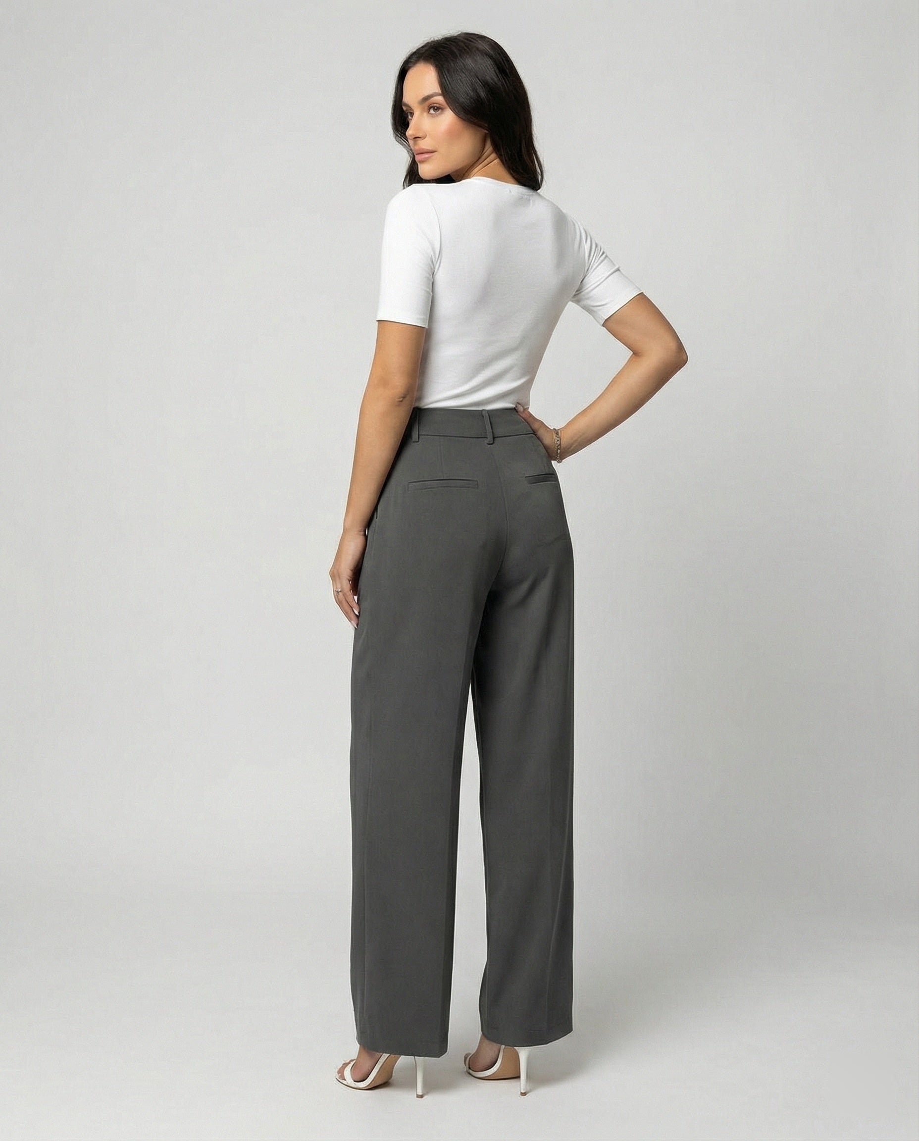 Damen Bundfaltenhose Damen elegant