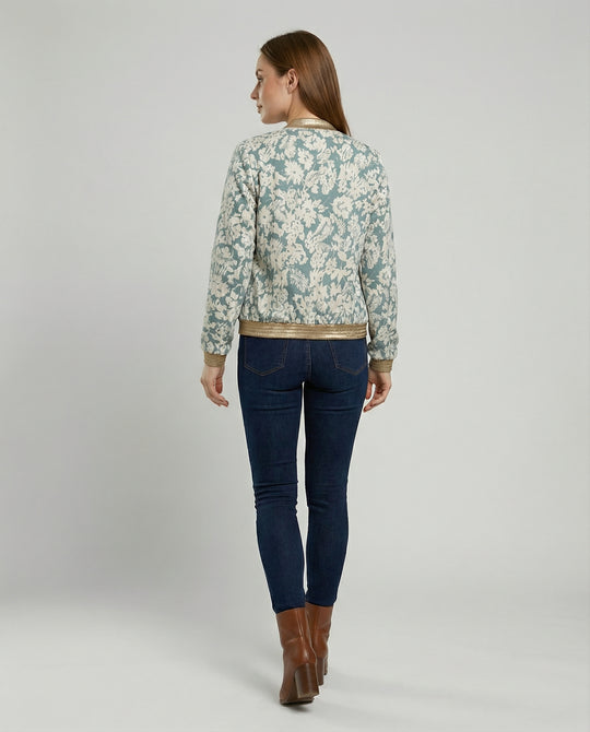 Damen Bomberjacke mit Blumenmuster | R&B