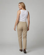 Damen formelle Stoffhose mit hohem Bund