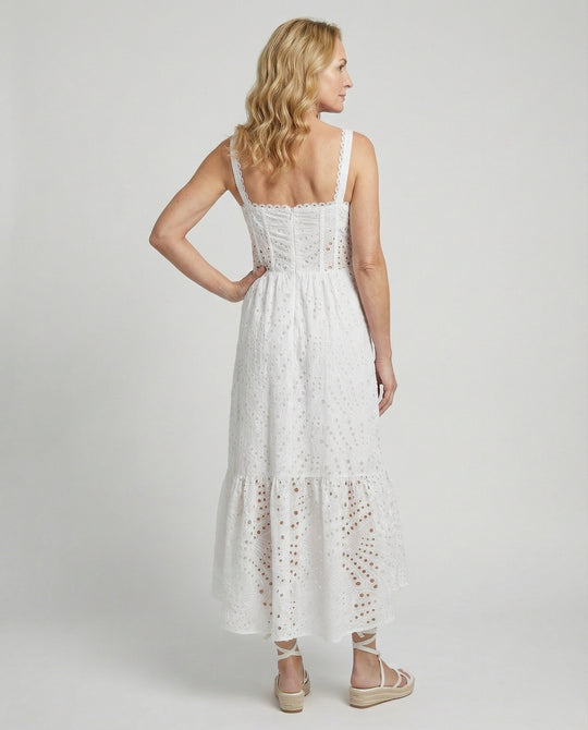 Damen Maxikleid Paisley mit Stufen