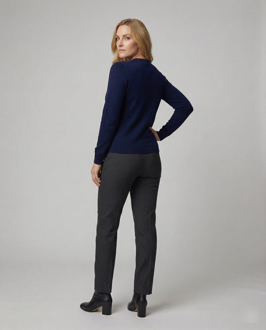 Damen Feinstrick Cardigan mit Knopfleiste und weichem Material R&B