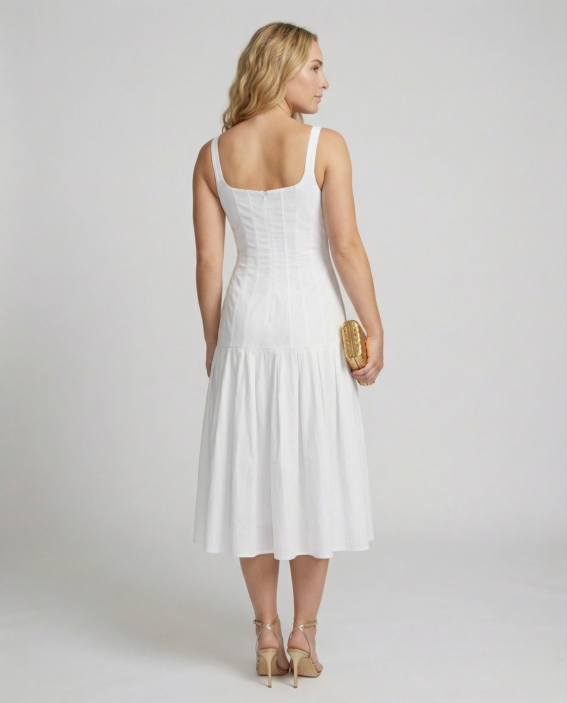 Damen Midikleid mit elegantem Schnitt