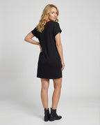 Freizeitkleid Damen mit V-Ausschnitt