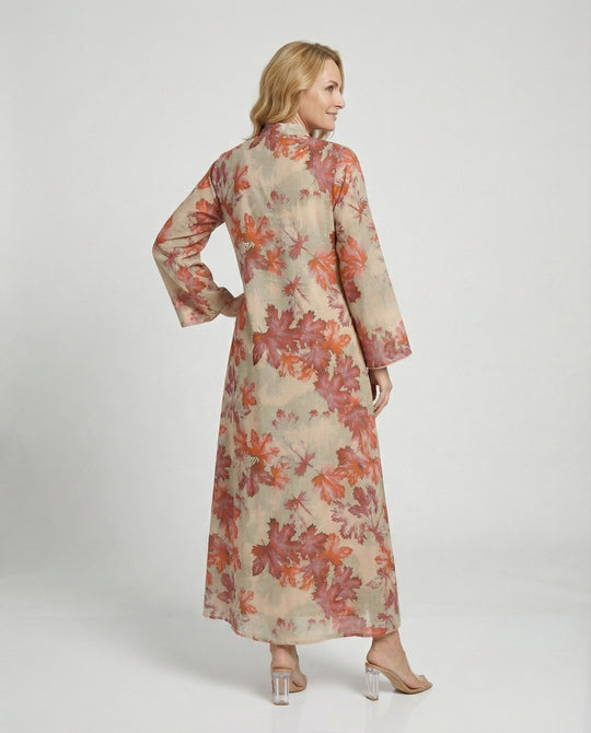Maxikleid Damen Kimono Stil