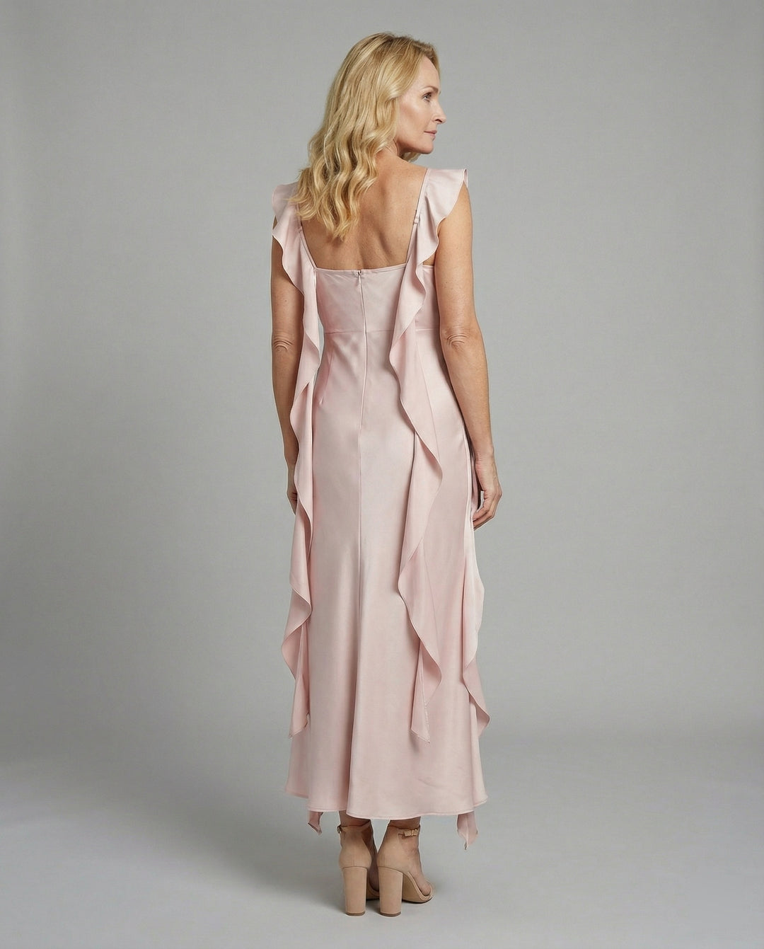 Abendkleid Elegant Mit Drapiertem Dekolleté Damen
