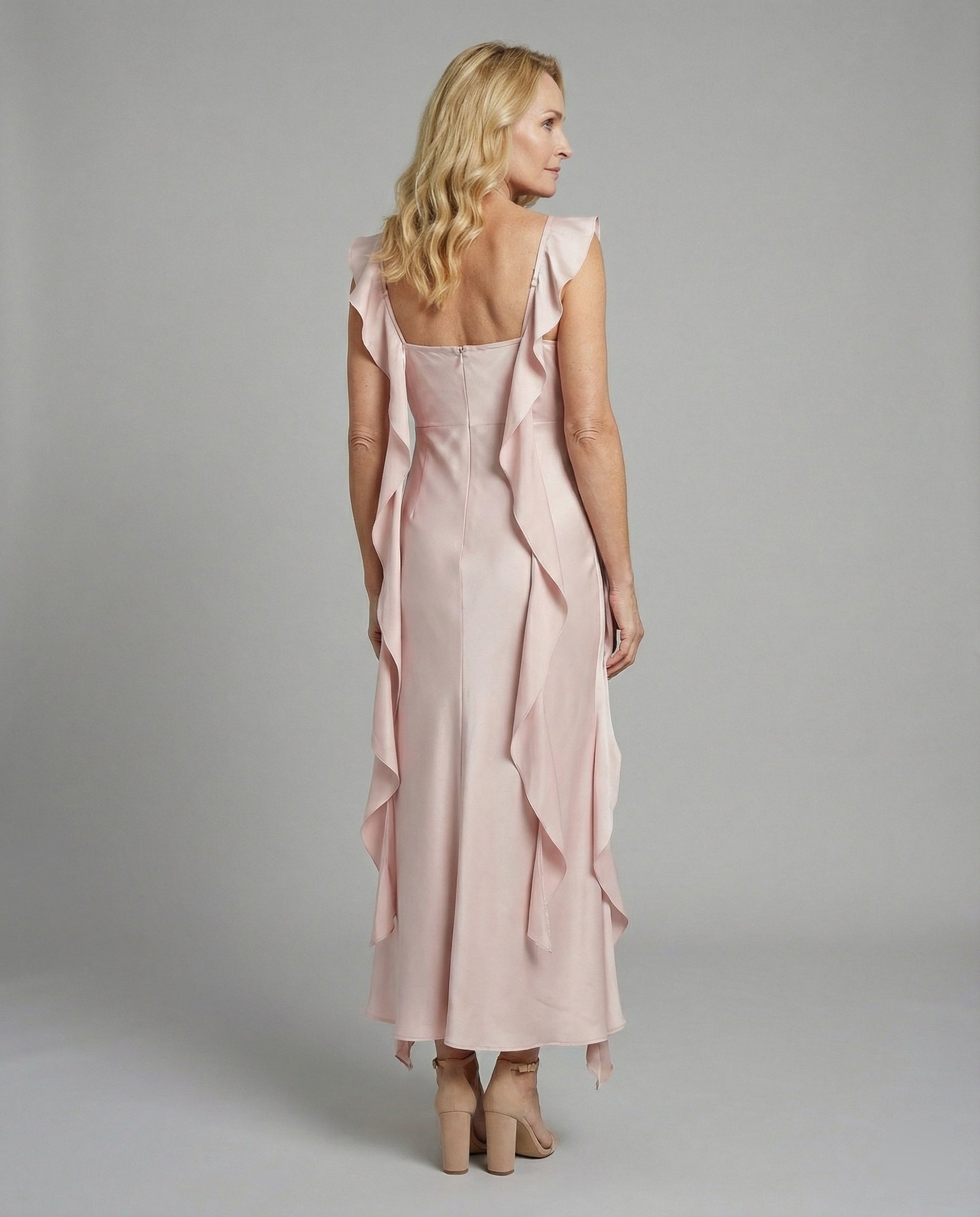 Abendkleid Elegant Mit Drapiertem Dekolleté Damen