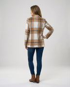 Damen Karierter Blazer mit taillierter Passform