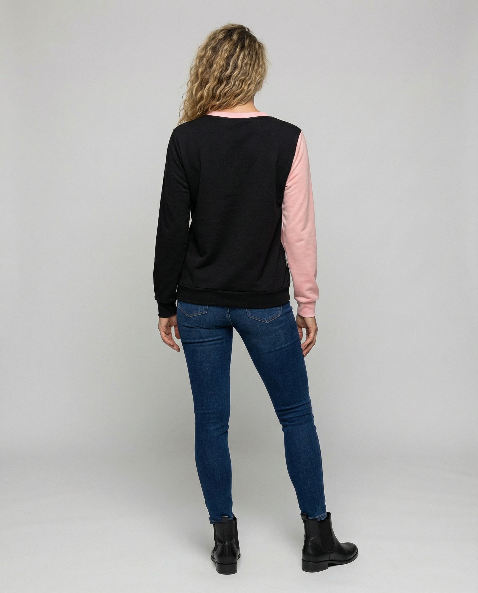R&B | Sweatshirt Diagonal Streifen Detail