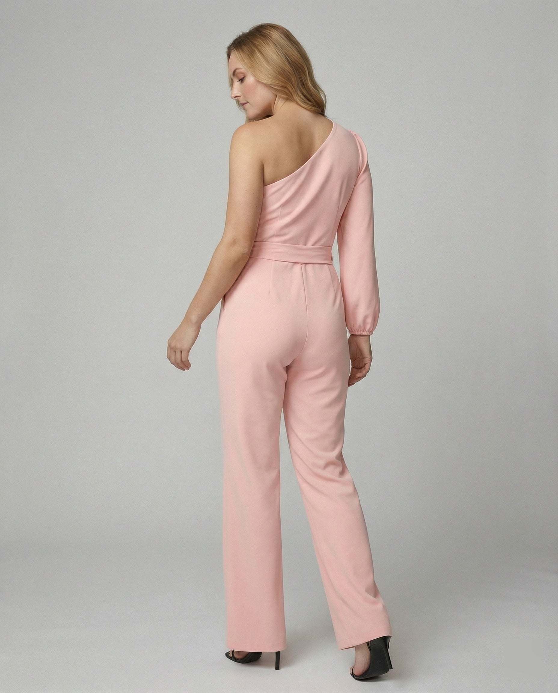 Damen Luxuriöser Overall mit Schleifengürtel & Funkelnden Details - R&B