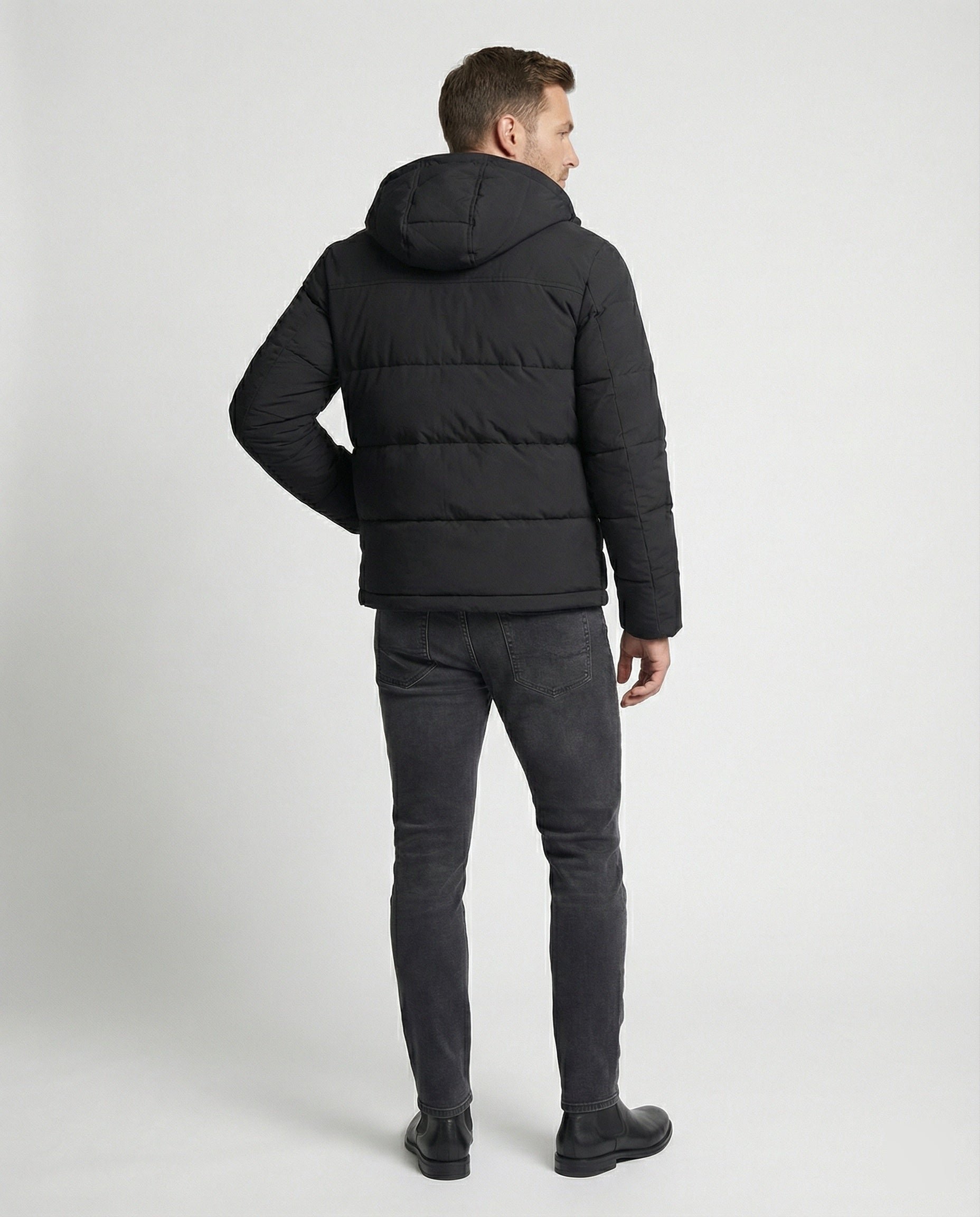Herren Pufferjacke Winter Warm