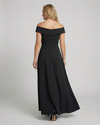 R&B | Elegantes Off-Shoulder Langes Catwalk Abendkleid