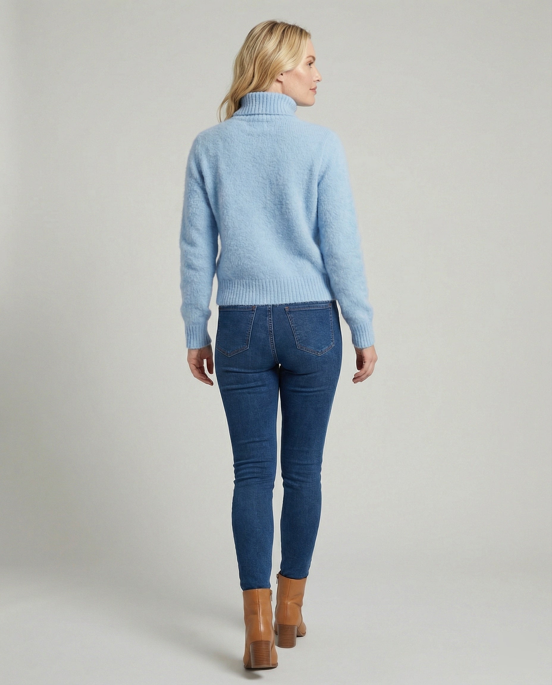 R&B | Lässiger Angora-Strickpullover für Frauen