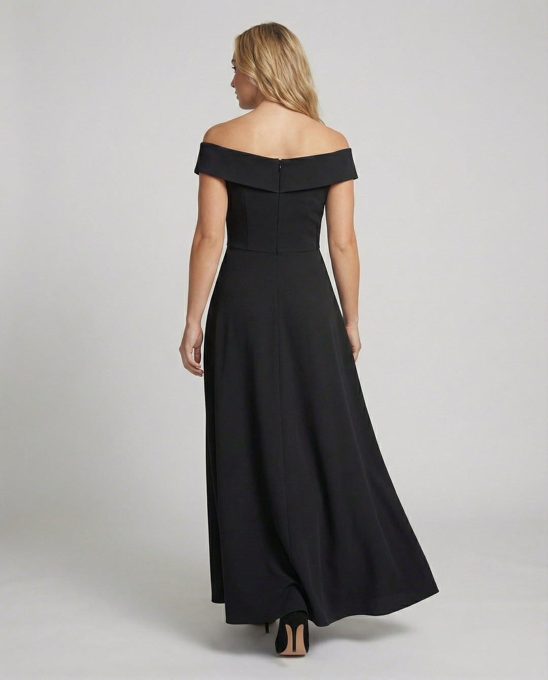 R&B | Elegantes Off-Shoulder Langes Catwalk Abendkleid