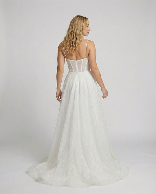 R&B | Glitter Ballkleid mit Schnürung