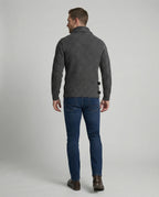 Stylischer Asymmetrischer Strickpullover Herren
