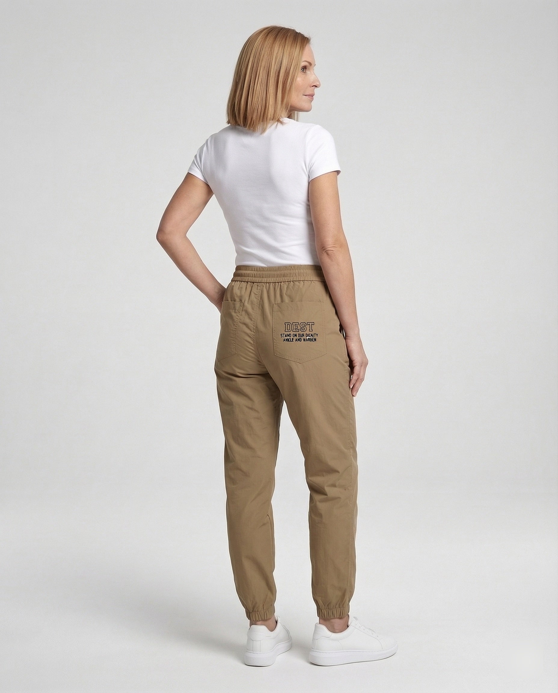 Damen Workwear Hose mit elastischem Bund Straight Leg