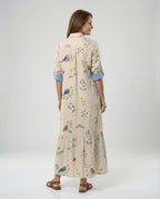 Damen Hemdblusenkleid mit Volant