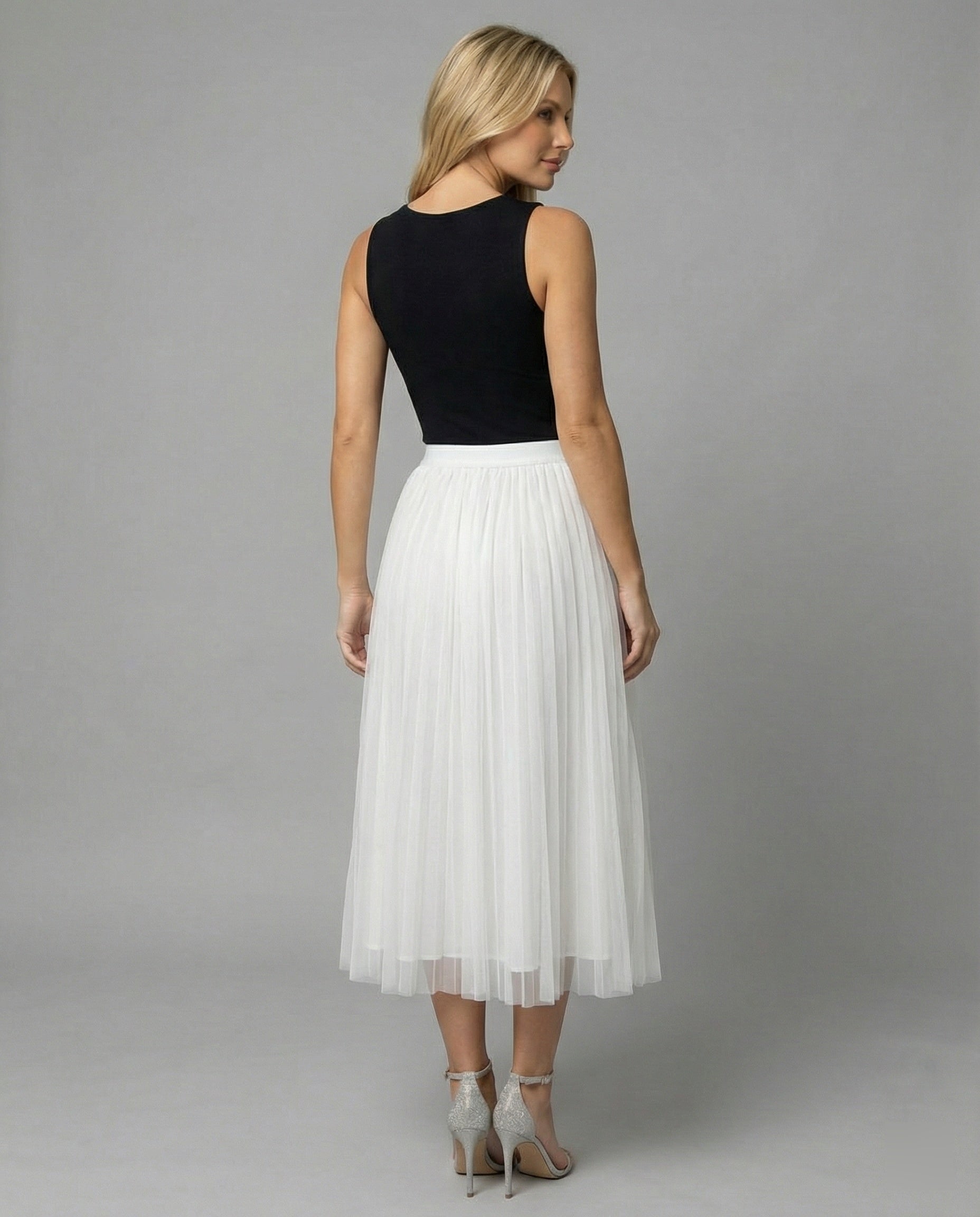 langer, bauschiger Tutu-Tüllrock, fließend, trapezförmig, für Damen, lässig, weich