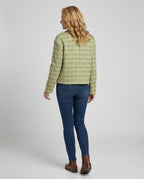 Damen Karierte Kurzjacke im Vintage-Stil