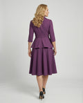 Damen Midikleid elegant mit Schößchen