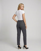 Damen Woll Stoffhose schmal geschnitten mit edlem Design